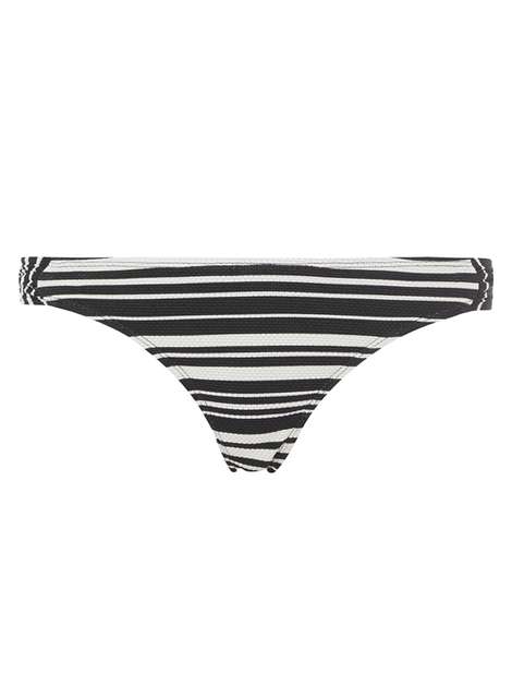 Stripe Ruched Side Bikini Bottoms